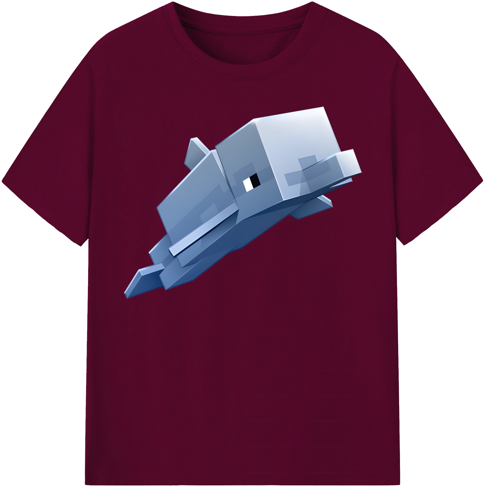 （画像用） マインクラフト ブロックの世界 Minecraft MC Block world レディースカジュアルプリントTシャツ（綿100％）